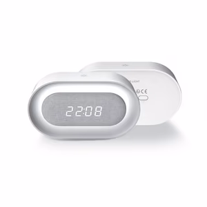 Ööbiirikell koos LED-öövalgusega PURE FNL-07 AKSEL valge pikk Forever Light