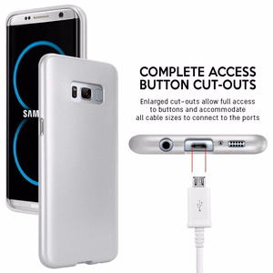 Чехол Mercury I-Jelly для Samsung Galaxy S8, серебристый