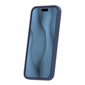 Silikoon Thin Mag ümbris for iPhone 16 Pro 6,3" tumesinine