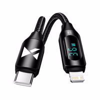 Wozinsky WUCLC1 Lightning - USB-C kaabel 36W 480Mb/s 1m - must