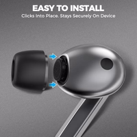 Tech-Protect Ear Tips jaoks Samsung Galaxy Buds 3 Pro in sizes S / M / L - must (3 pcs.)