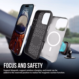 Perfectionists Triangle Mag Ümbris iPhone 17 Pro hõbedane