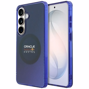 punane BULL ümbris SAMSUNG S26 RBHMS26S24HGDSV (Magnetic Double Layer PC Blended Lines) tumesinine