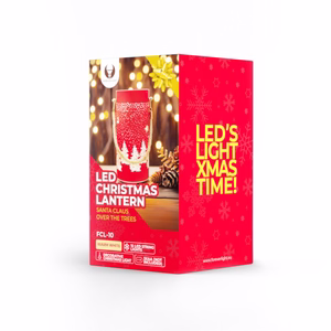 Christmas klaas Lantern FCL-10 punane-kuldne L Forever Light