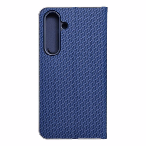 Флип-чехол для Samsung S24 Luna Book Carbon синий