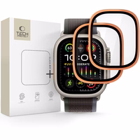 Tech-Protect 2-pack karastatud klaas jaoks Apple Watch Ultra 49mm - oranž