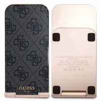 Guess 4G Pattern MagSafe foldable 2in1 15W induktiivne laadija - must