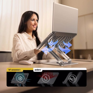 Wozinsky WRS-CPY84SS Aluminum Laptop and Tablet Alus + Free Smartphone Alus - hõbedane