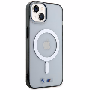 BMW BMHMP14SHCRS iPhone 14 6.1" ümbris läbipaistev hardcase hõbedane Ring MagSafe