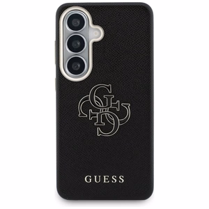 Guess Grained Big 4G Metal Logo case for Samsung Galaxy S26+ - black