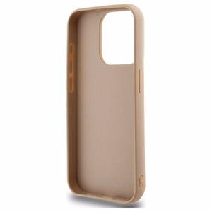 DKNY Quilted Stack Logo iPhone 15 Pro Ümbris - Beige