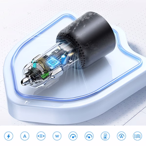 Orico HyperDrive 165W USB-A + 2x USB-C autolaadija - must