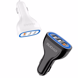 Car Charger Dudao "R7S" White 18W (3xUSB)