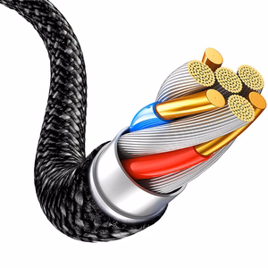 Blavec Cable Candy braided - Type C to Lightning - PD 20W 2,4A 3 metres Apple CarPlay (CCA-CL24B30) black