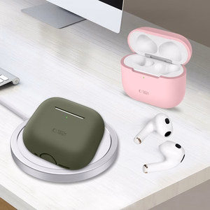 Tech-Protect Silicone Ümbris jaoks Apple AirPods 4 - Must