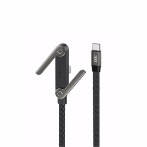 XO NB-Q311 PD USB-C–USB-C kaabel, 1,5m, 240W, must, lame, alusega