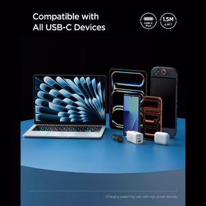 Spigen Essential EB24015CC USB-C / USB-C 240W kaabel 150cm - valge