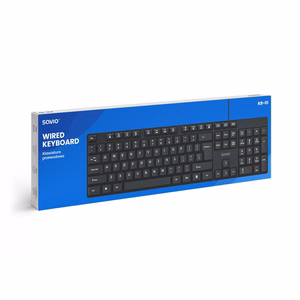 Savio KB-01 klaviatuur kodu/kontor USB QWERTY US English must