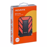 ADATA HD710 Pro external hard drive 1000 GB must, punane