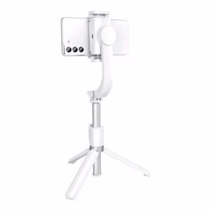 Selfie stick with Juhtmevaba remote control tripod with stabilizer GIMBAL SSTR-L08 valge