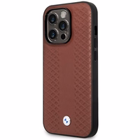 Ümbris BMW BMHMP14X22RFGR iPhone 14 Pro Max 6.7" Burgundy/burgundy Leather Diamond Pattern MagSafe