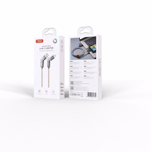 XO kaabel NB276 4w1 USB-C - Lightning + USB - USB-C 60W 1,0m szary