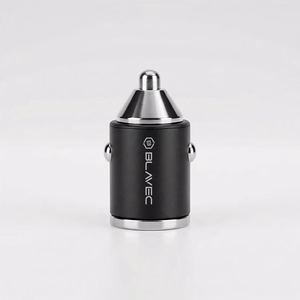 Blavec Autolaadija BS-02B-C Aero - USB + Type C - QC 3.0 18W PD 30W koos Type C to Type C cable (CCBS02BCA-UCB) must