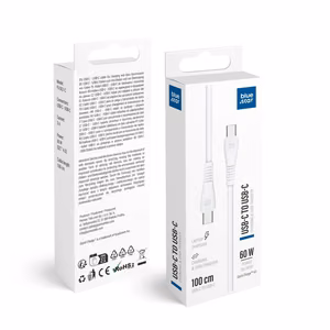 Blue Star kaabel USB C - USB C 3A 60W QC4.0 1m PJ-DQ1-C valge
