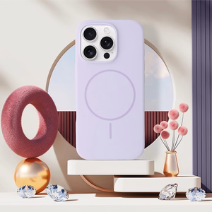 Magsafe Slim Silicone jaoks Iphone 16 Pro purple