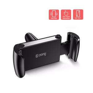 Crong Universal Smart auto telefonihoidik 4–6.5" telefonidele, must