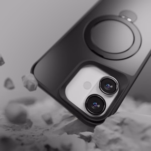 Etteri Matt Mag Ring Чехол для iPhone 17 Pro Max чёрный