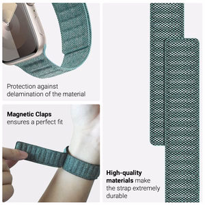 Crong Melange magnetrihm Apple Watch 44 / 45 / 46 / 49 mm kellale, türkiissinine melanž