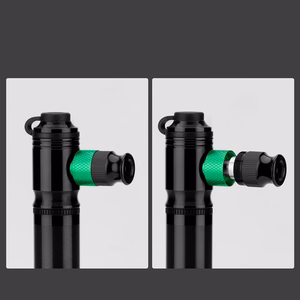 Rockbros HQ-75D-CO2 käsitsi kasutatav alumiiniumist CO2-pump – värv: must