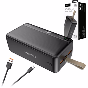 Kruger&Matz 40000 mAh Li-ion akupank QC ja PD-ga