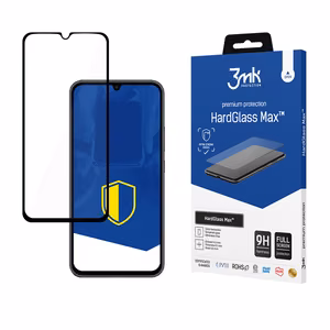 Tugevdatud täispinnaga karastatud klaas 3mk HardGlass Max Black Samsung Galaxy A34 5G jaoks
