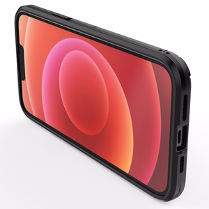 Ring Armor ümbris iPhone 14 Pro Maxi jaoks soomustatud kate magnetiline hoidja rõngas must