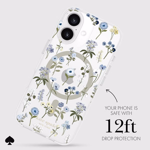 Kate Spade New York Protective MagSafe - Case for iPhone 16 (Precious Bloom)