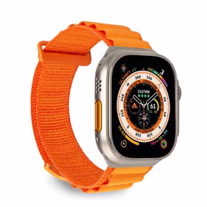 Puro Extreme Nylon Strap jaoks Apple Watch 42 / 44 / 45 / 49 mm - Oranž