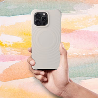 Silicone Zephyr Mag Cover compatible with MagSafe do IPHONE 16 valge