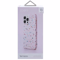 Uniq Coehl Terrazzo ümbris iPhone 13 Pro Max jaoks - roosa