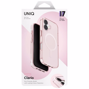 Uniq Clario Magclick Charging Ümbris jaoks iPhone 17 - roosa