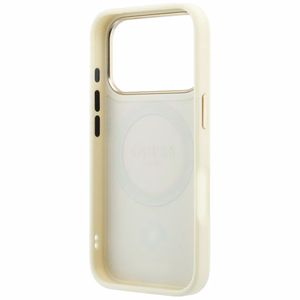 Guess Stripe Peony 4G Logo MagSafe ümbris mudelile iPhone 18 Pro / 17 Pro – värv: beež