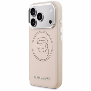 Karl Lagerfeld K Head Point Logo MagSafe Ümbris for iPhone 17 Pro - roosa