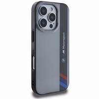 BMW Motosport IML Vertical Stripe iPhone 16 Pro Ümbris - hall