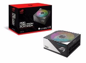 ASUS ROG Loki SFX-L 750W Platinum toiteplokk 20+4 pin ATX must, hõbedane
