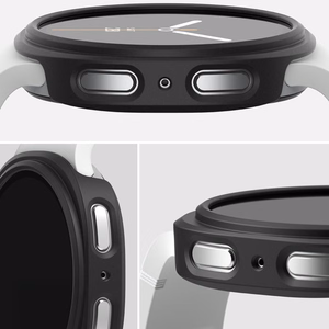 Ringke Slim 2-pack Ümbris jaoks Samsung Galaxy Watch 8 40mm - Läbipaistev-Matt Must