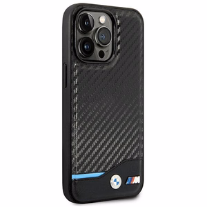 Ümbris BMW BMHCP14L22NBCK iPhone 14 Pro 6.1 "must / must Leather Carbon