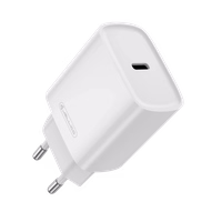 JELLICO seinalaadija EU53 PD 30W 1xUSB-C + kaabel USB-C - Lightning Valge