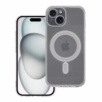CLEAR MAG ÜMBRIS with camera protection compatible with MagSafe jaoks IPHONE 15 läbipaistev