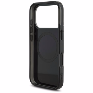 AMG Double Layer Läbipaistev Graphics MagSafe Ümbris jaoks iPhone 17 Pro - Must